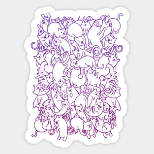 Cat Party Sticker